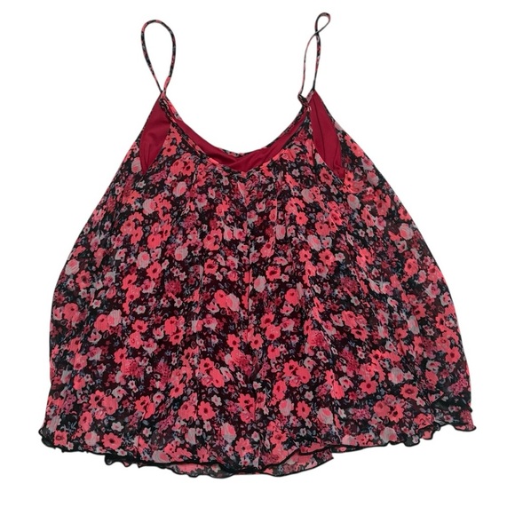 Express Pink and Black Relaxed Camisole Tank - Picture 2 of 4